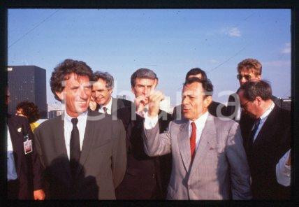 35mm vintage slide* 1989 ARCHE DE LA DEFENSE inauguration Michel ROCARD (5)