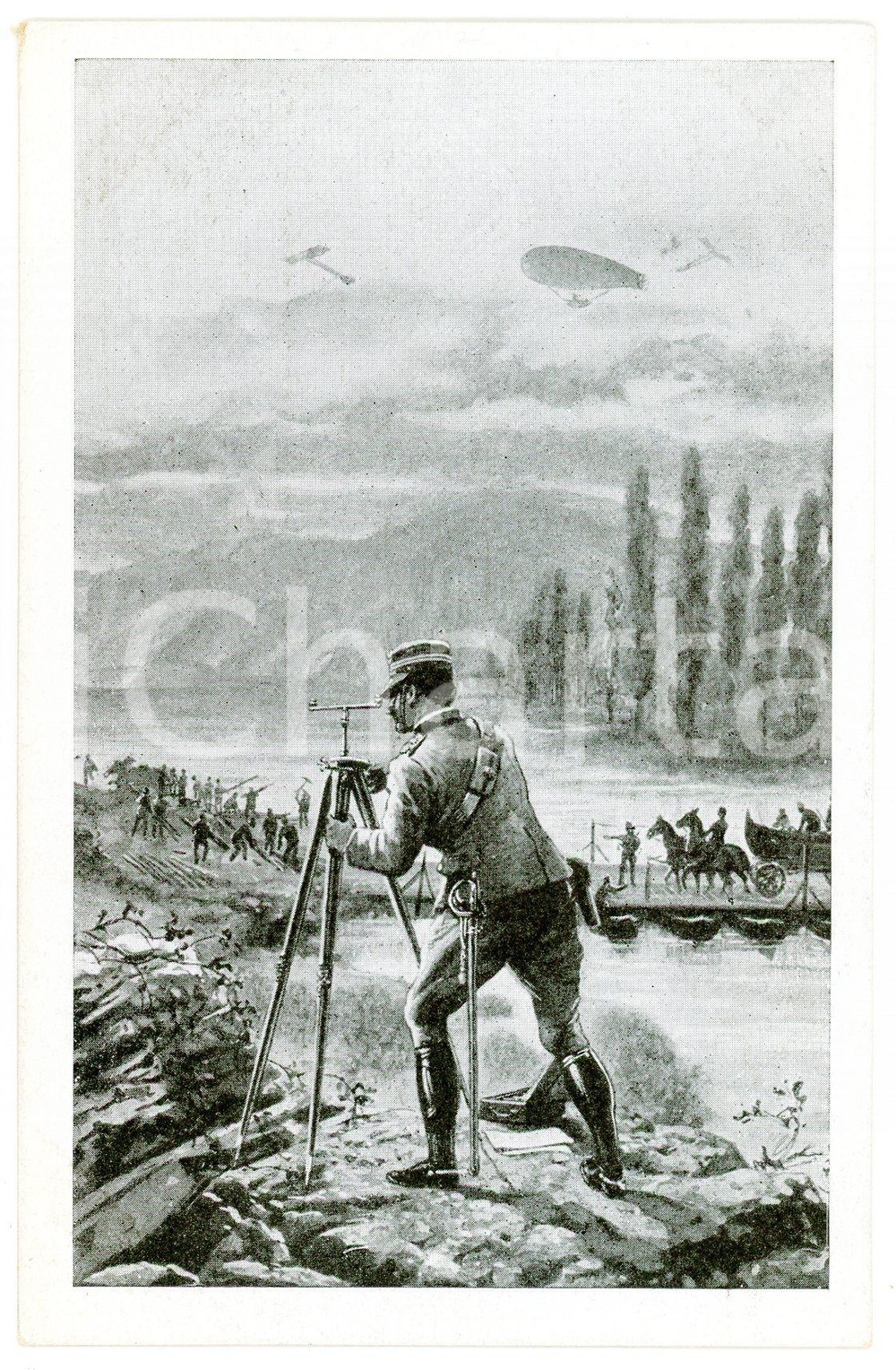 1920 ca ESERCITO ITALIANO Genio militare - Cartolina ILLUSTRATA FP NV  Cartolina postale d'epoca, non viaggiata.CONDIZIONI: GOODFORMATO: FP    originale e autentica 1