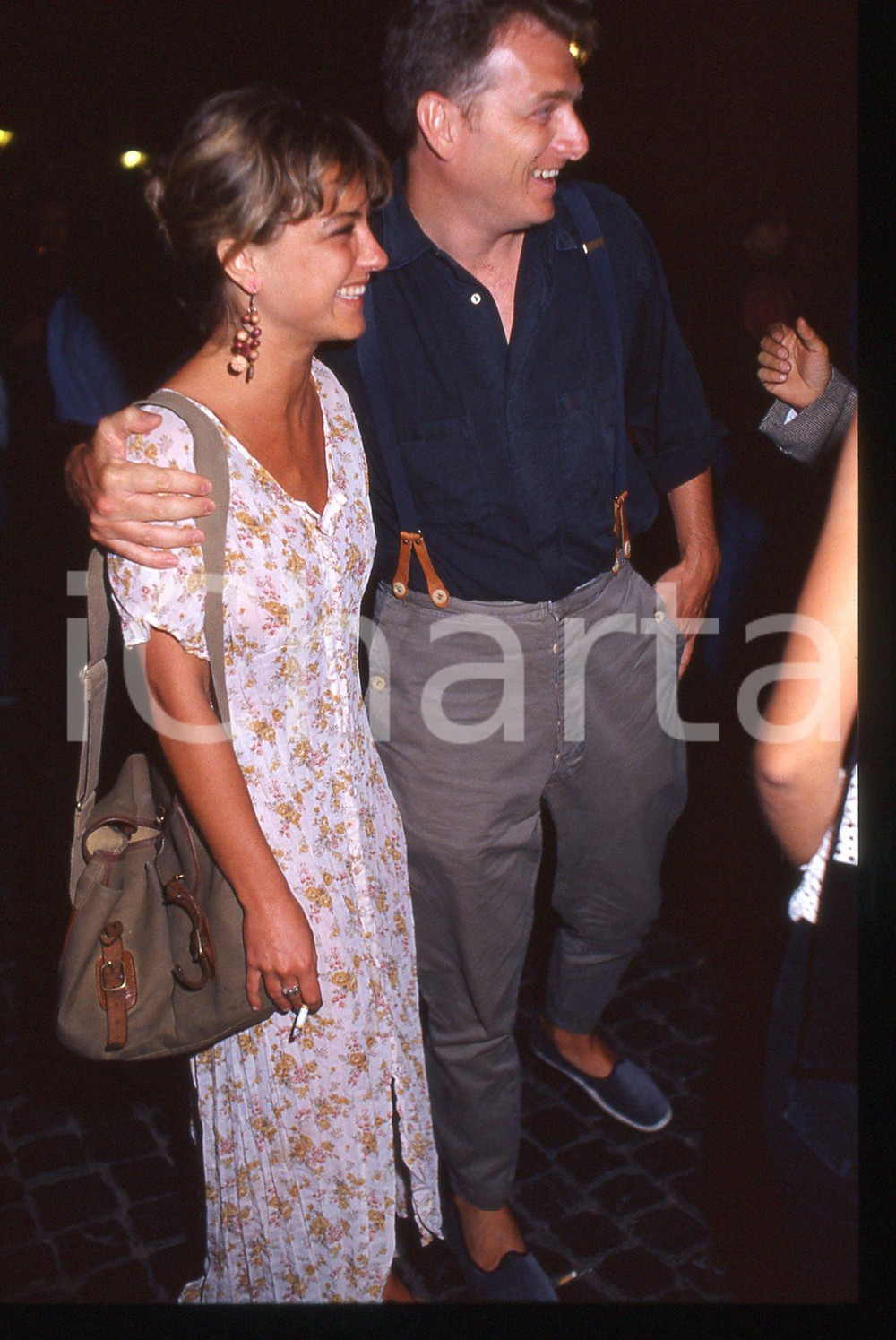 35mm vintage slide* 1990 ca ROMA - Alexandra LA CAPRIA e Guidalberto TORLONIA 5