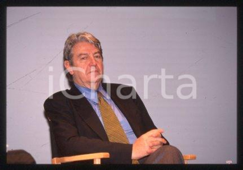 35mm vintage slide* 1990 ca ITALY Portrait of politician Massimo TEODORI (8)