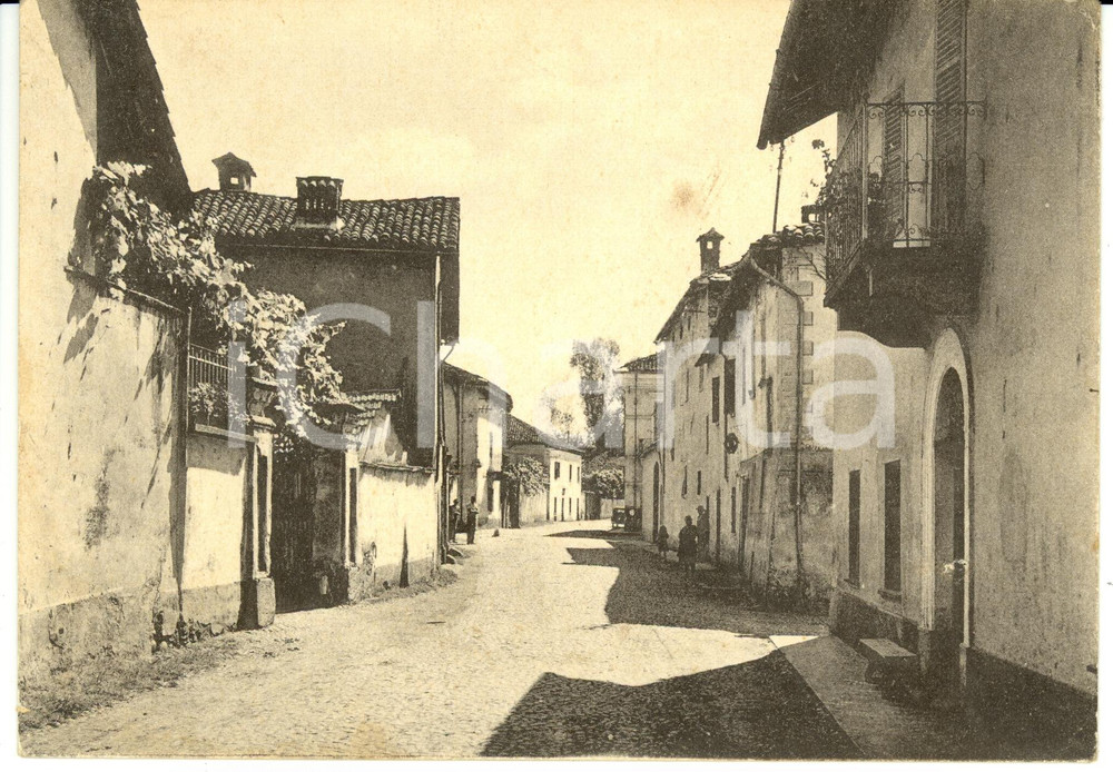 Cartolina originale da collezione 1940 ca MONTANERA (CN) Via Roma *Cartolina DANNEGGIATA FG NV 1