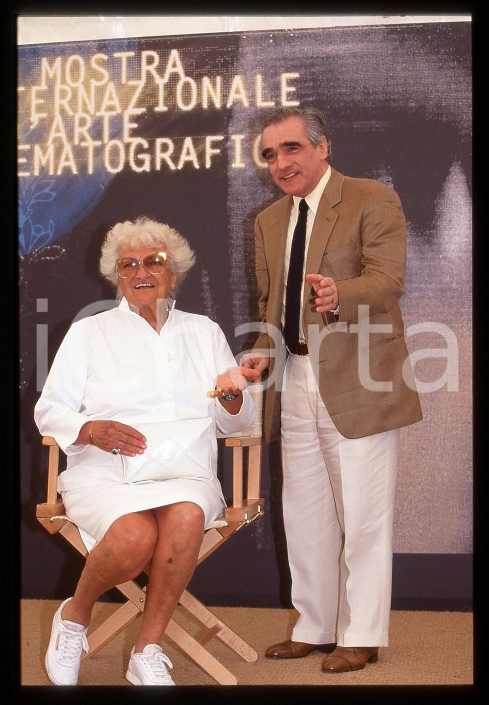 35mm vintage slide* 1994 MOSTRA DI VENEZIA Suso CECCHI D'AMICO Martin SCORSESE 2