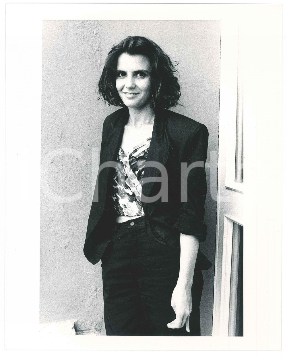 Fotografia d epoca originale 1985 ca CINEMA ITALIA Attrice Almerica SCHIAVO  Ritratto 2 Foto 18x24 cm 1