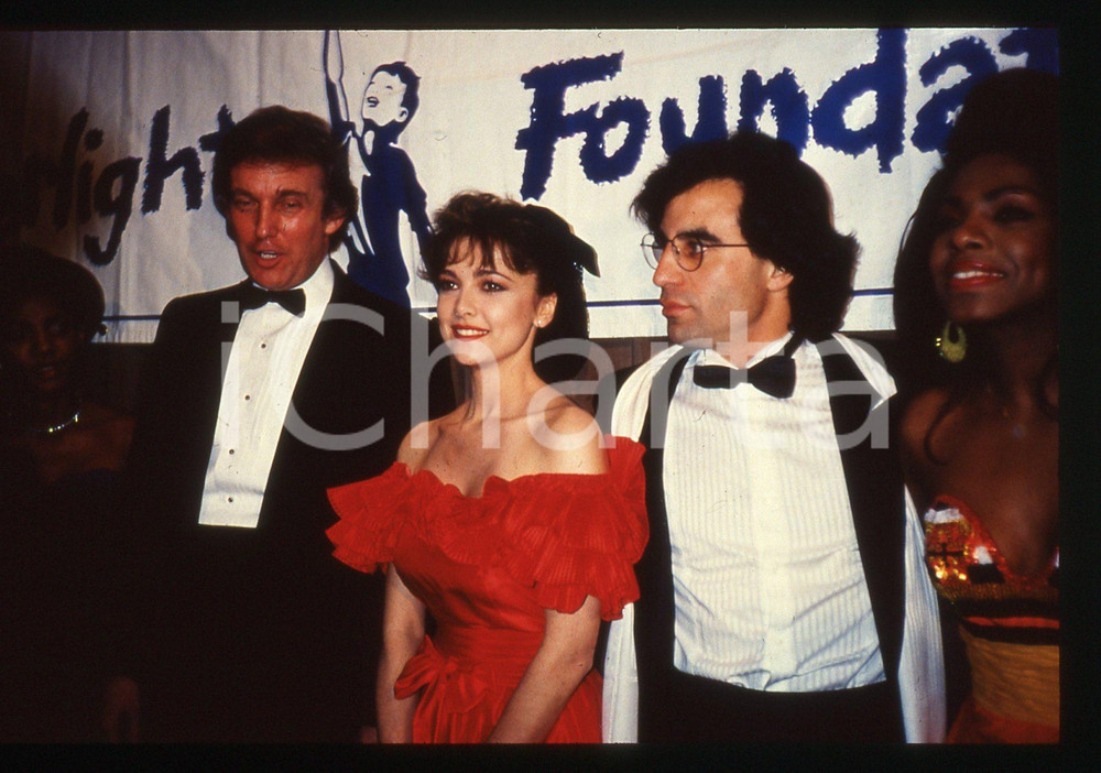 35mm vintage slide* 1989 NEW YORK - Donald TRUMP Emma SAMMS Sheryl Lee RALPH