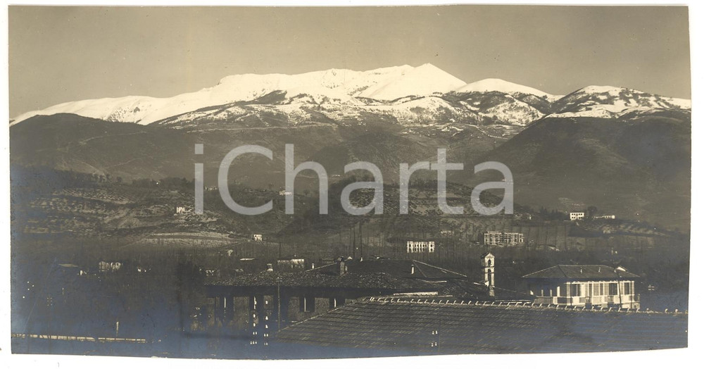 Fotografia d'epoca originale 1934 RIETI Panorama con il caratteristico Pan di Zucchero *Vera fotografia 1
