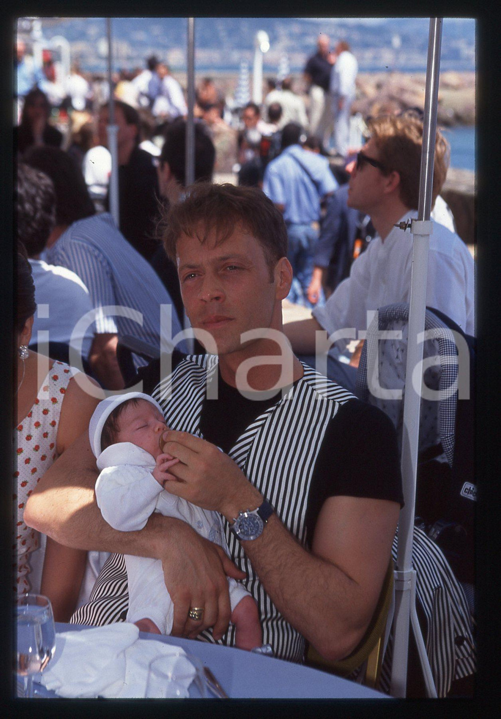 35mm vintage slide* 1996 CANNES HOT D'OR Rocco SIFFREDI Lorenzo TANO Ritratto 3