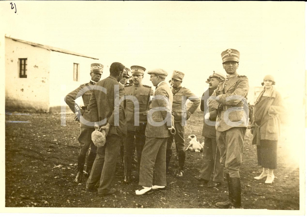 Fotografia d epoca originale 1924 FETEIAH LIBIA Roberto CANTALUPO visita tenuta Gino GIANFRANCESCHI Foto 1