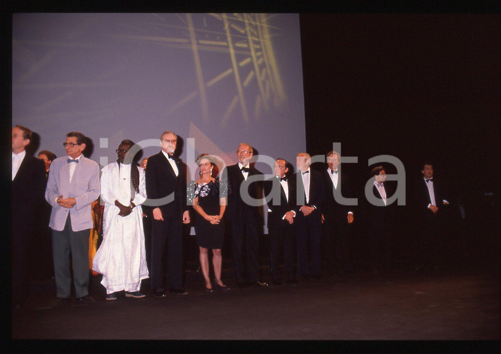 35mm vintage slide* 1990 FESTIVAL DI CANNES Idrissa OUÉDRAOGO Clint EASTWOOD (1)
