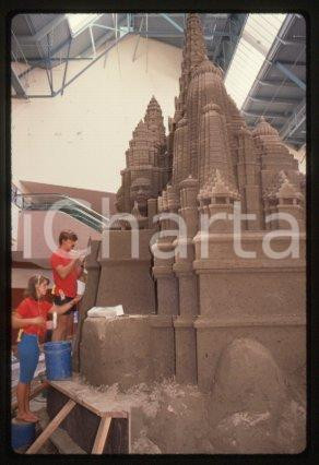 35mm vintage slide* 1989 LOS ANGELES Mini Angkor Wat SANTA ANITA FASHION PARK 5