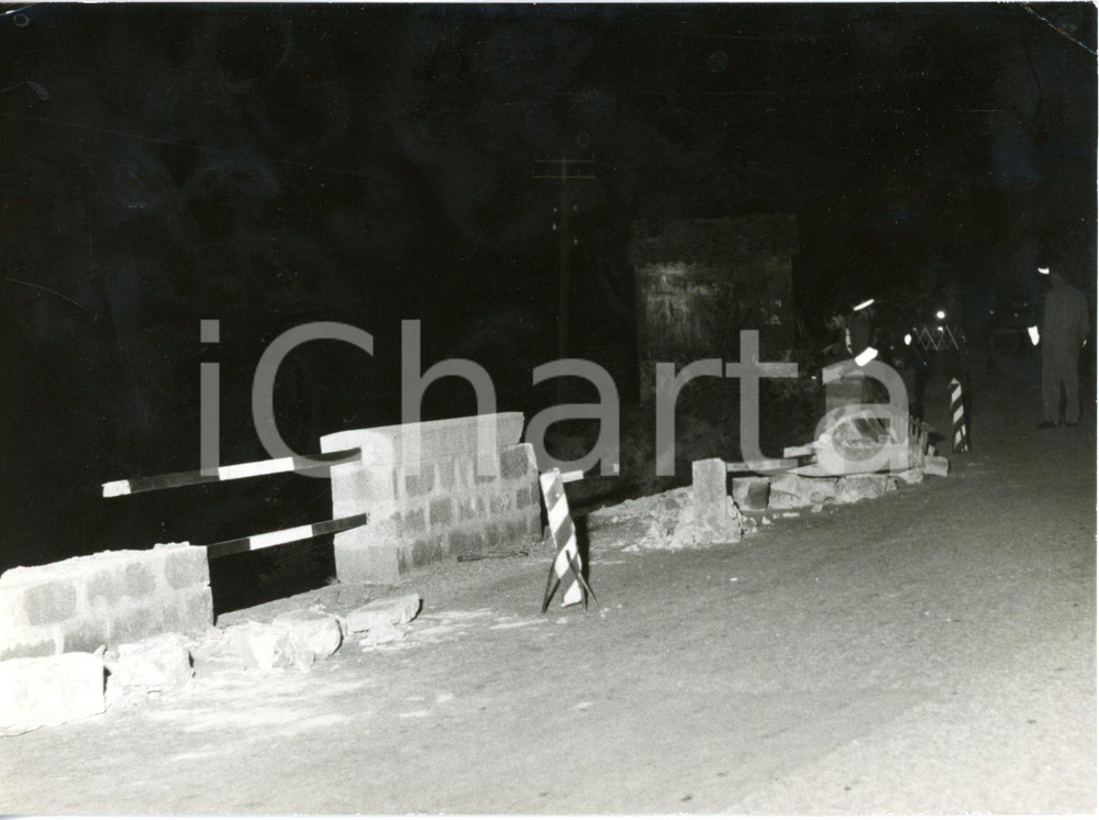 1956 BOBBIO Autocarro con 20 mondine precipita nel Trebbia - Luogo incidente