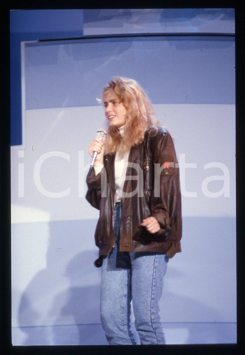 35mm vintage slide* 1989 FESTIVAL DI SANREMO Ylenia CARRISI al Teatro ARISTON *5