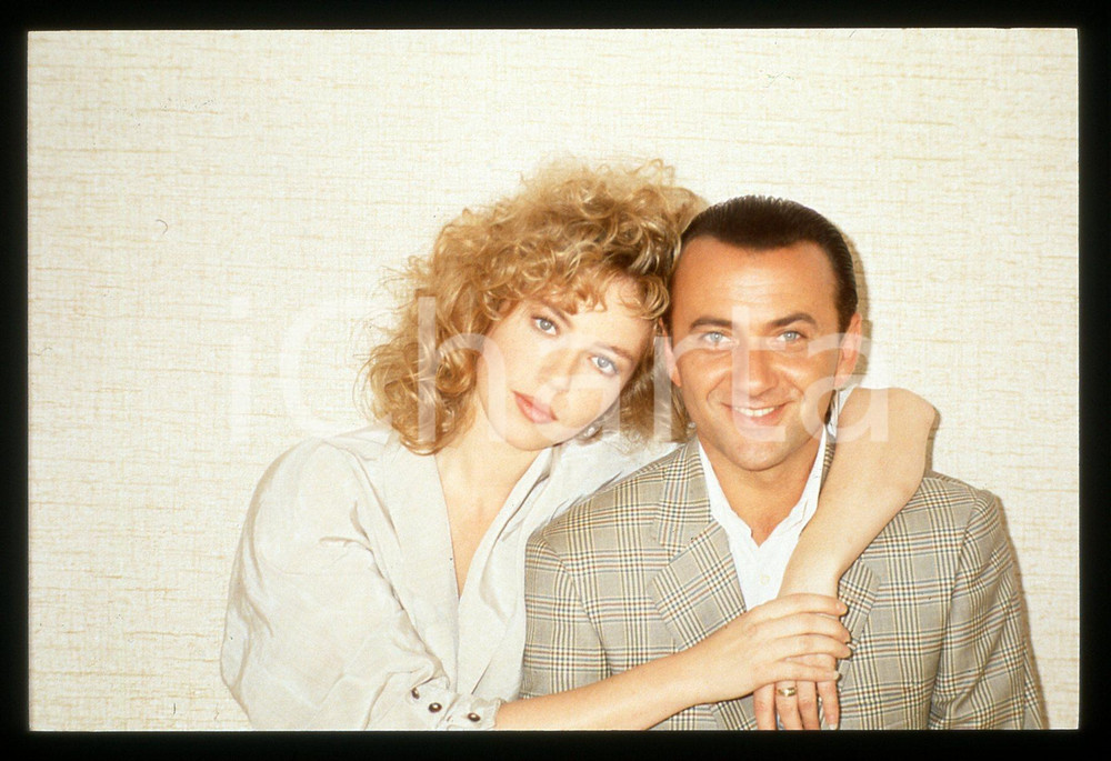 35mm vintage slide* 1988 "COLLETTI BIANCHI" Giorgio FALETTI e Connie NIELSEN 