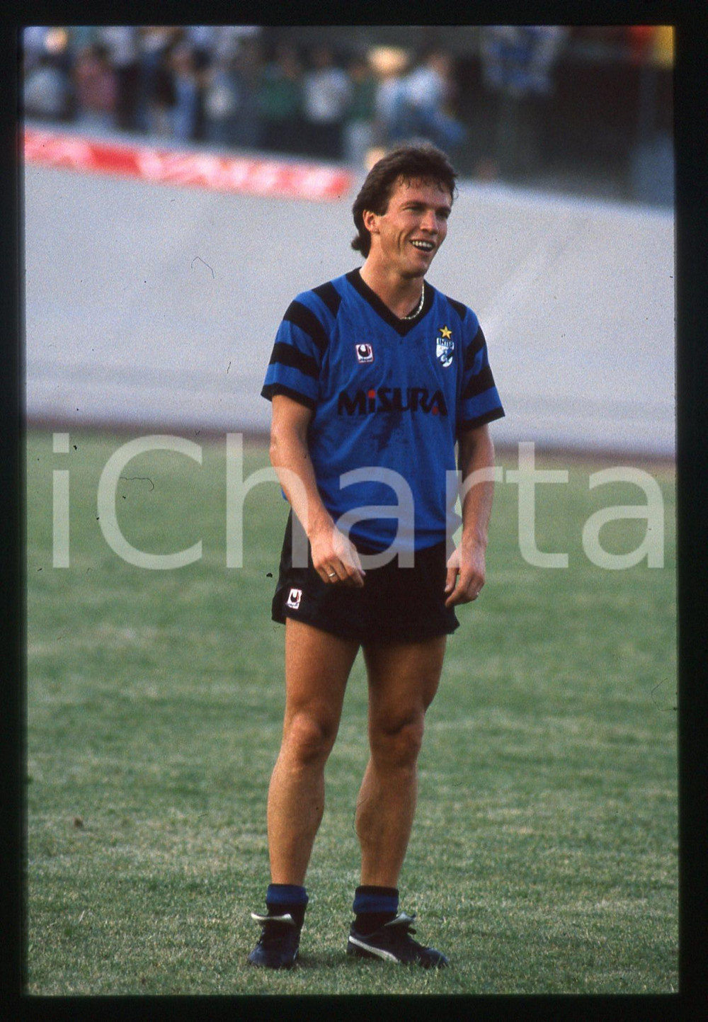 35mm vintage slide* 1988 VARESE - F.C. INTER Lothar MATTHAUS Allenamento 2