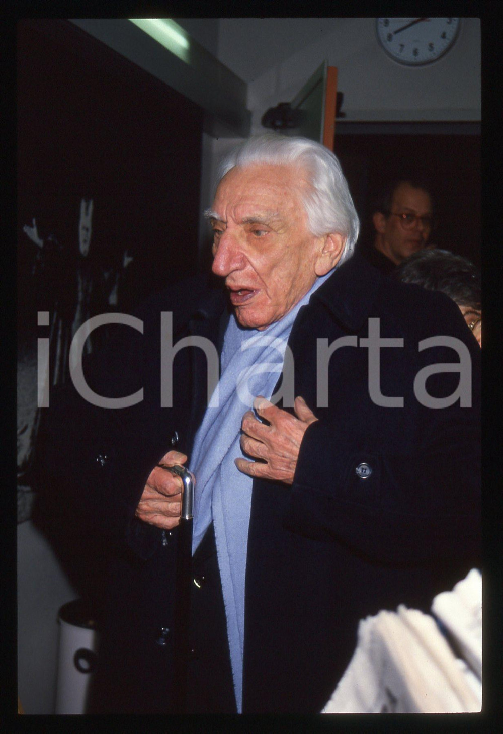 35mm vintage slide* 1985ca MILANO Cesare MUSATTI al Piccolo Teatro (11)