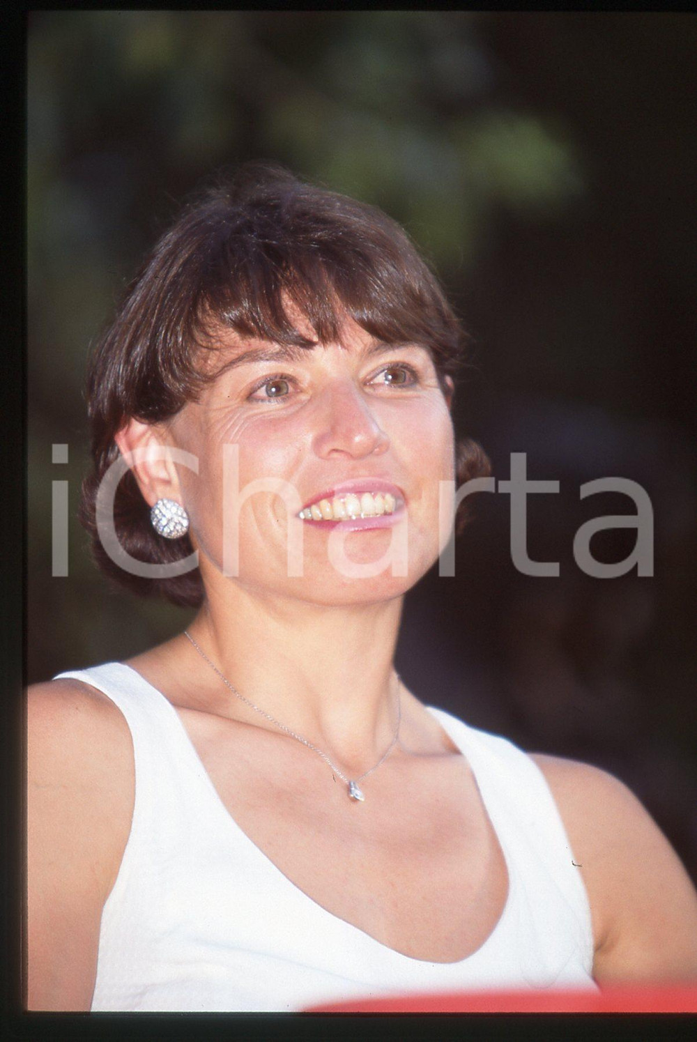 35mm vintage slide* 1995 ca ITALIA COSTUME Manuela DI CENTA Ritratto sciatrice