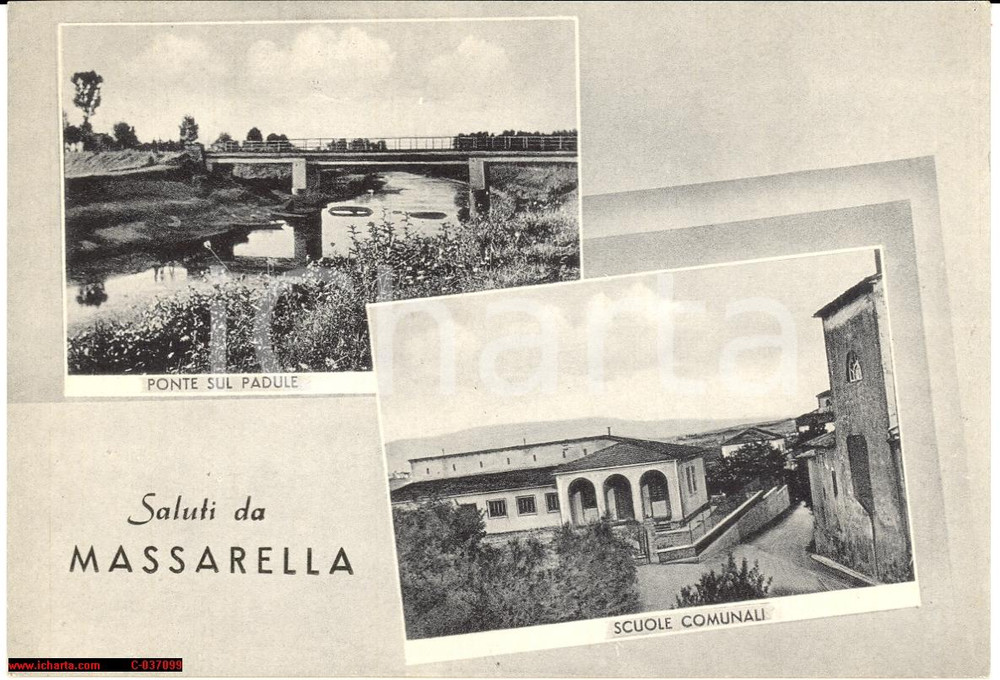 Cartolina originale da collezione 1959 MASSARELLA FUCECCHIO PADULE vedutine FG VG 1