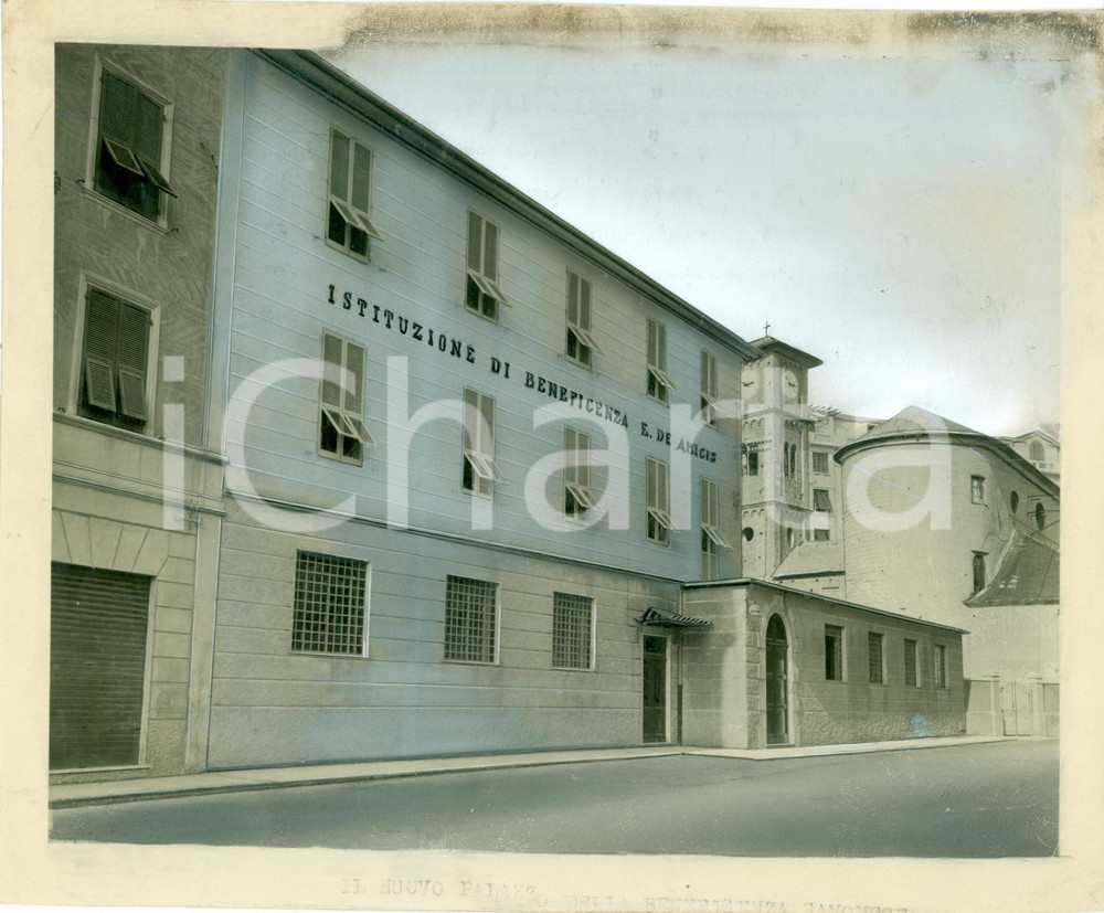 Fotografia d epoca originale 1933 SAVONA Istituto di Beneficenza  Edmondo DE AMICIS  Fotografia 1