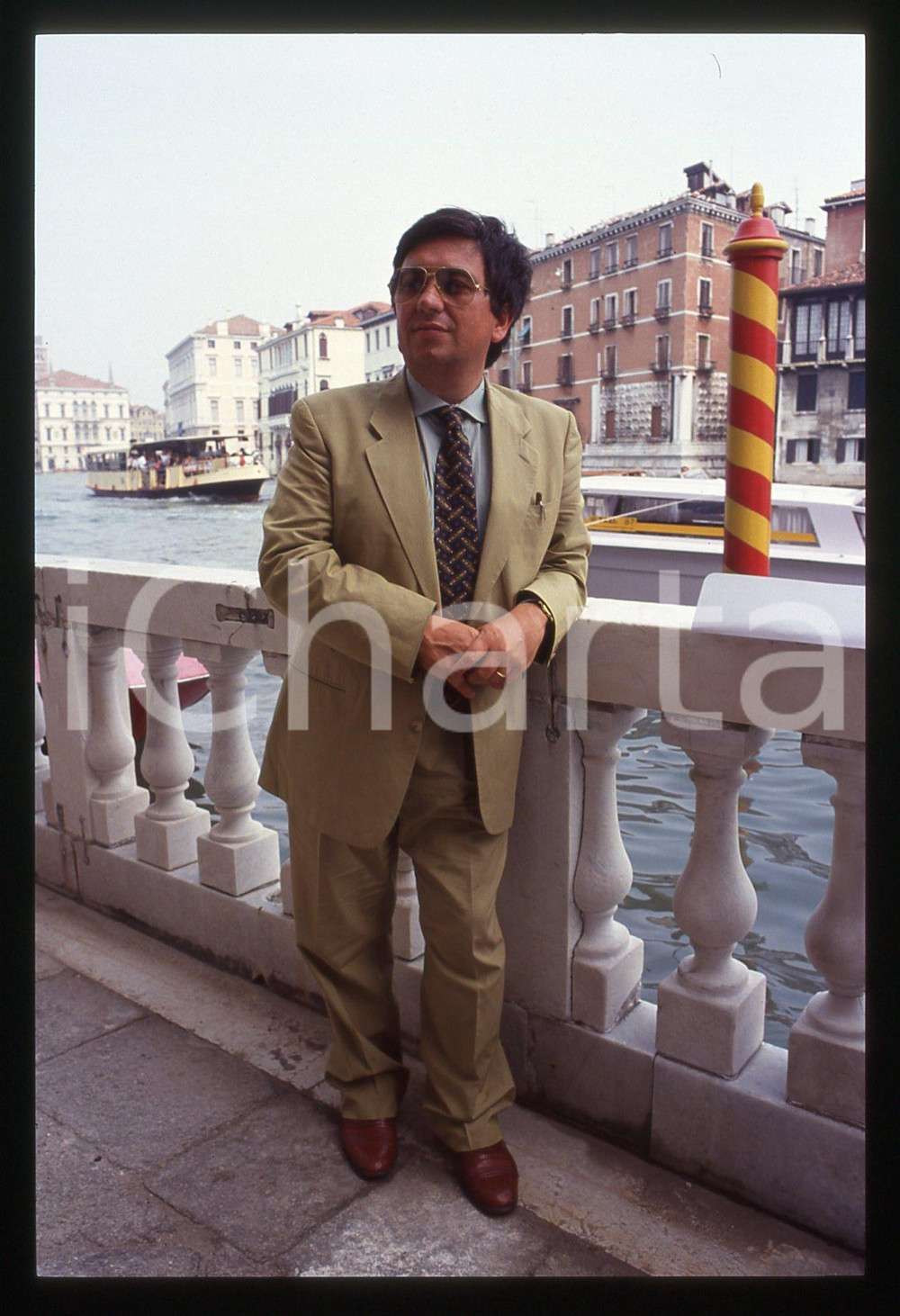 35mm vintage slide* 1991 VENEZIA Renato MINORE ritratto dello scrittore (16)