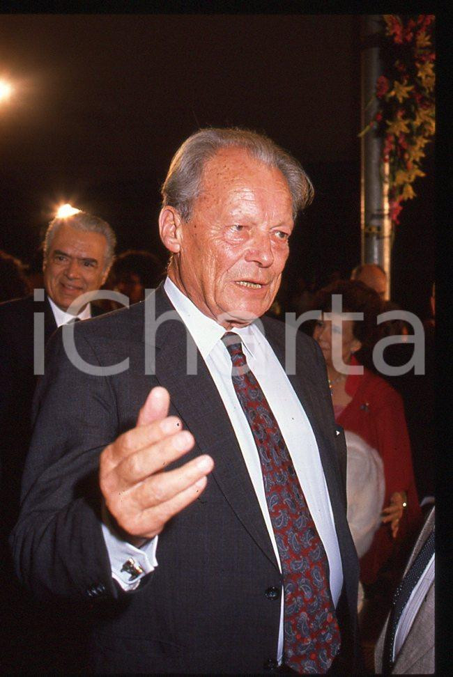 35mm vintage slide*1989 VIAREGGIO Willy BRANDT  "premio Viareggio" 4