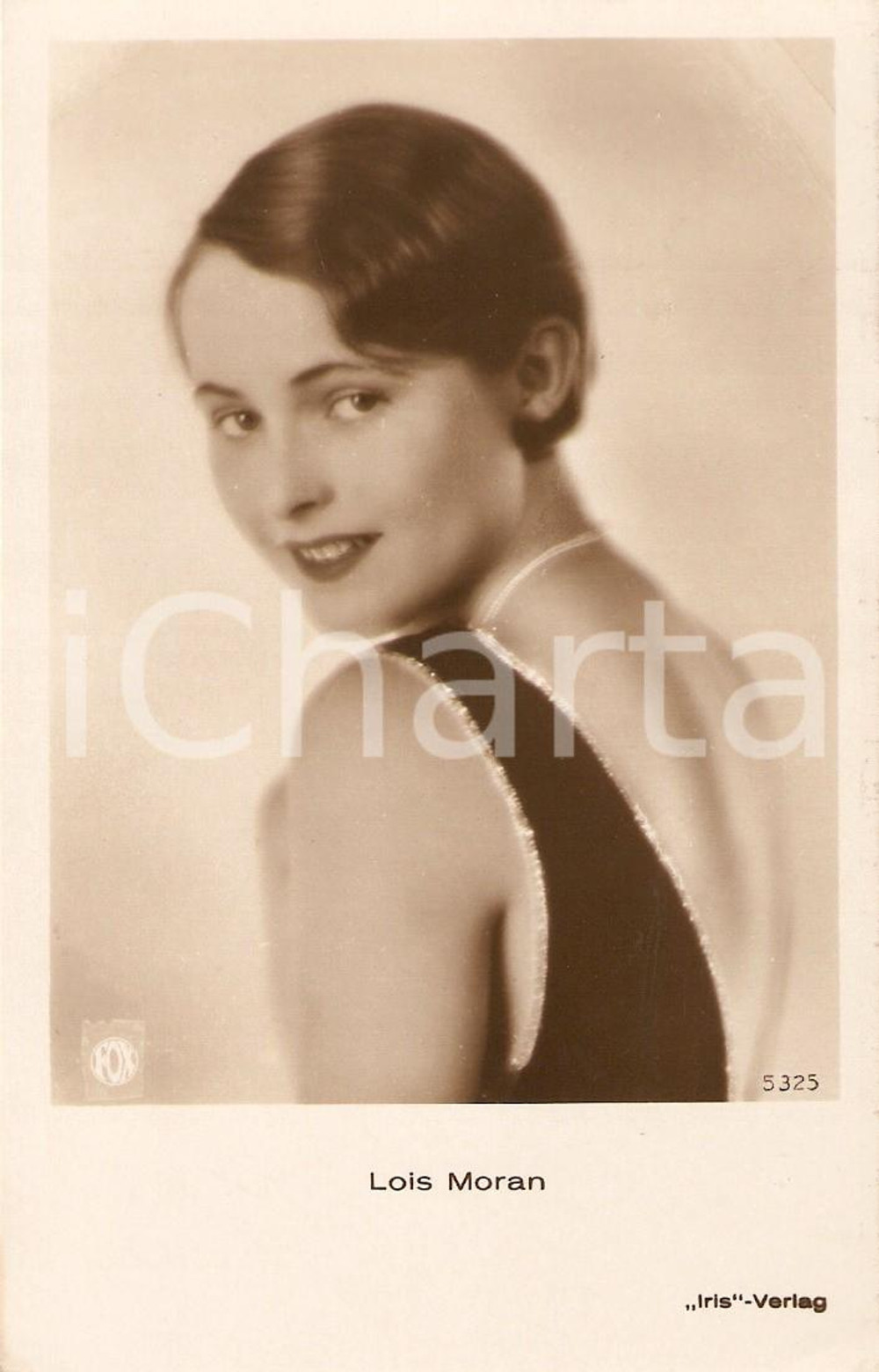 Cartolina originale da collezione 1935 ca CINEMA Ritratto dell'attrice Lois MORAN Cartolina FP NV 1