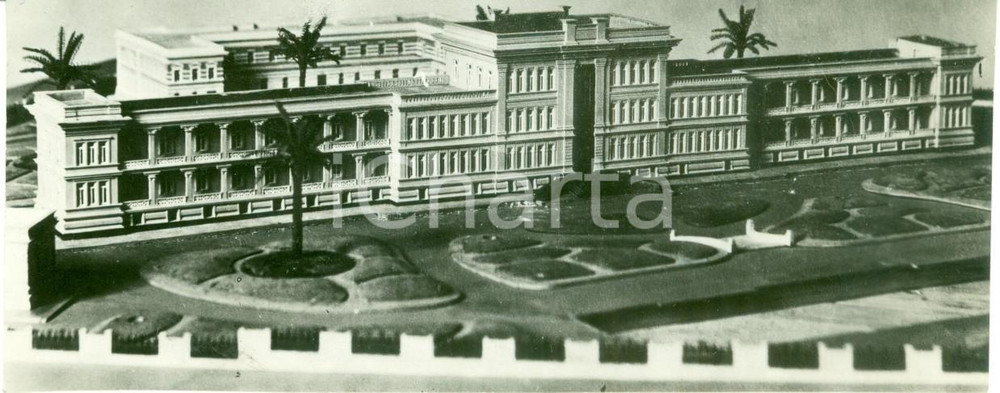 Fotografia d epoca originale 1933 TRIPOLI LIBIA Padiglione chirurgia nuovo ospedale Coloniale FOTO PLASTICO 1