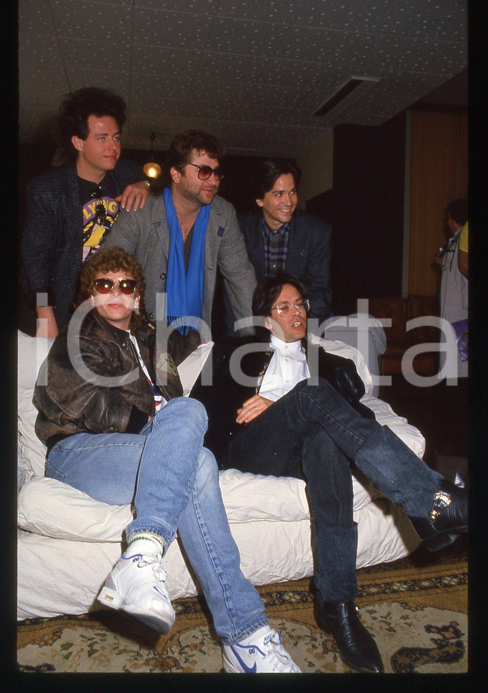 35mm vintage slide* 1988 SANREMO Joseph WILLIAMS Steve LUKATER dei TOTO (7)