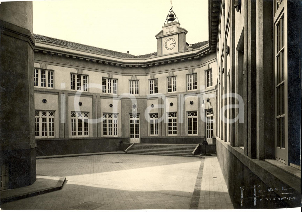 Fotografia d'epoca originale 1930 CATANIA Cortile Istituto G. DE FELICE Arch. Francesco FICHERA *Foto PESCE 1