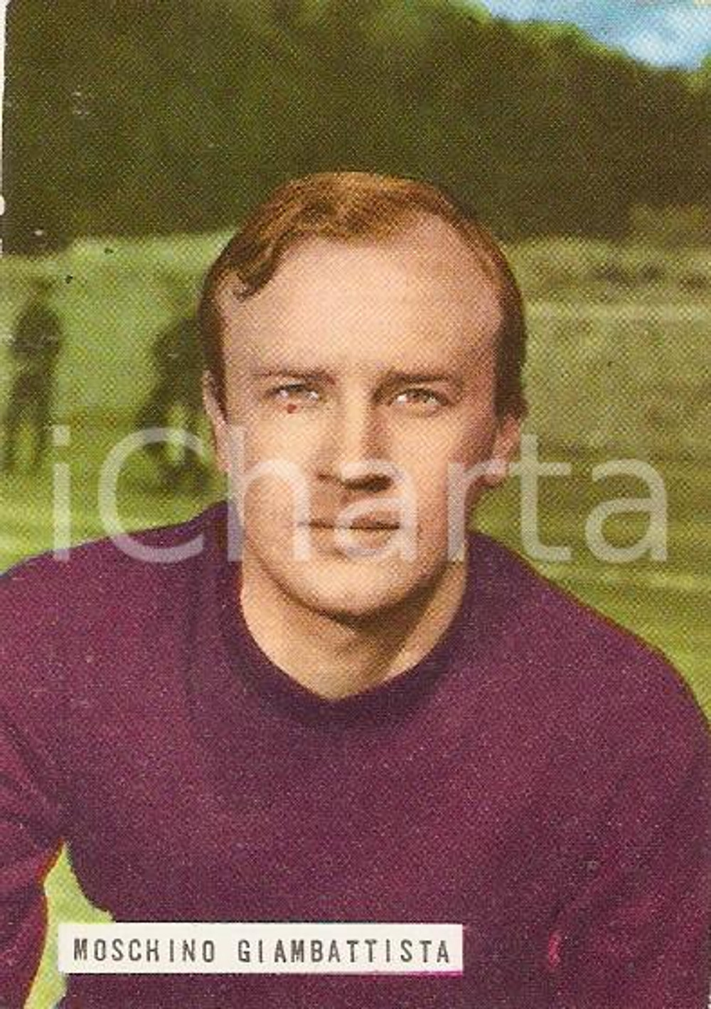 Oggetto da collezione cartaceo EDIZIONI FOTO CALCIO - CALCIATORI 1965 1966 Figurina Giambattista MOSCHINO n 203 1