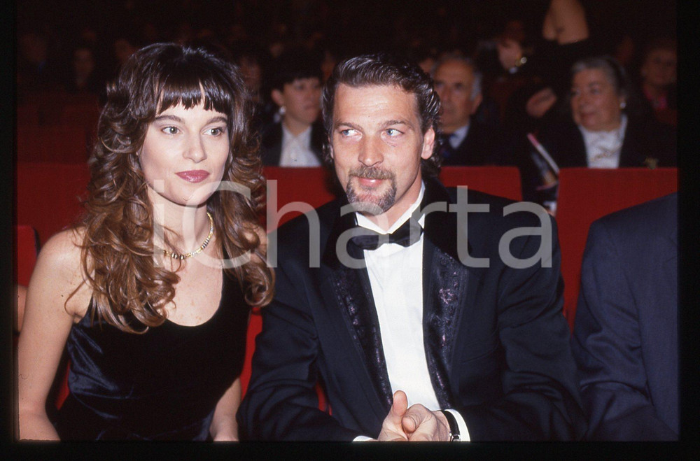 35mm vintage slide* 1993 SANREMO Gala UNICEF Stefano TACCONI e Laura SPERANZA 11