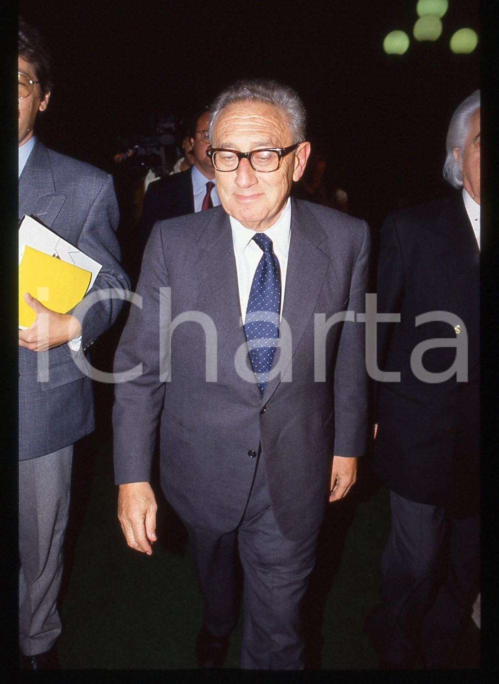 Fotografia d epoca originale 35mm vintage slide 1990 ca POLITICA USA Henry KISSINGER  Ritratto 2 1