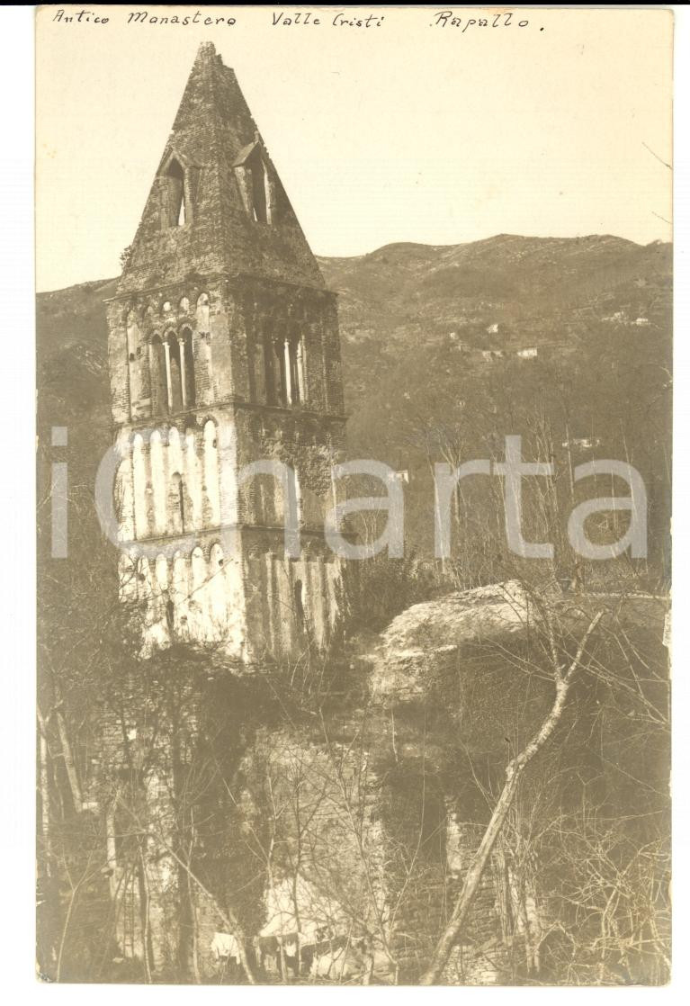 Cartolina originale da collezione 1920 ca RAPALLO GE Antico monastero VALLE CHRISTI Cartolina FP VG 1