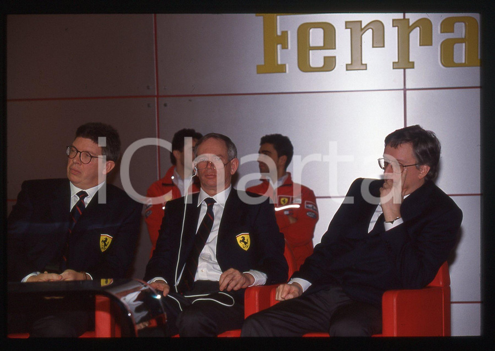 35mm vintage slide* 1998 MARANELLO - Ross BRAWN Rory BYRNE Paolo MARTINELLI