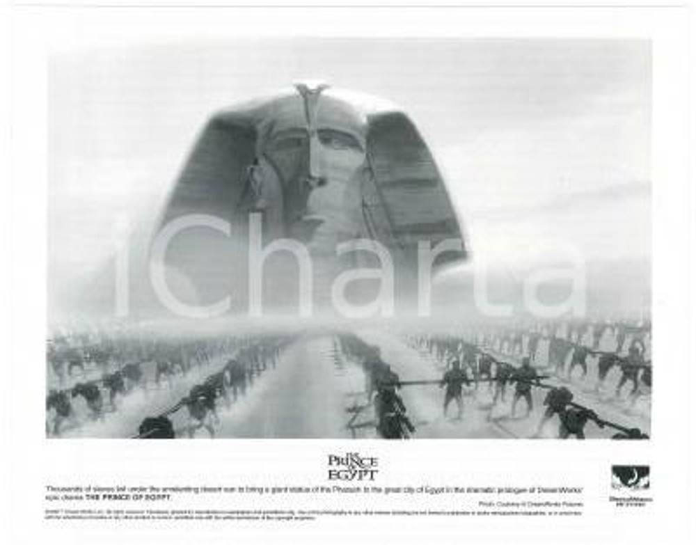 1998 CINEMA "The Prince of Egypt" Giant statue of the Pharaoh - Photo 25x20 cm