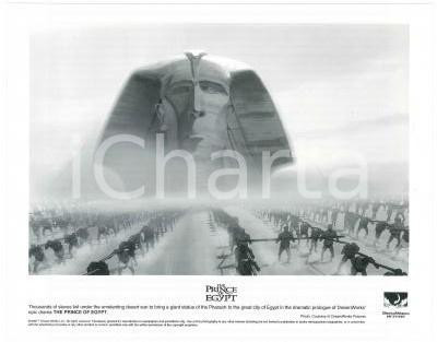 Materiale cinematografico d’epoca 1998 CINEMA The Prince of Egypt Giant statue of the Pharaoh  Photo 25x20 cm 1