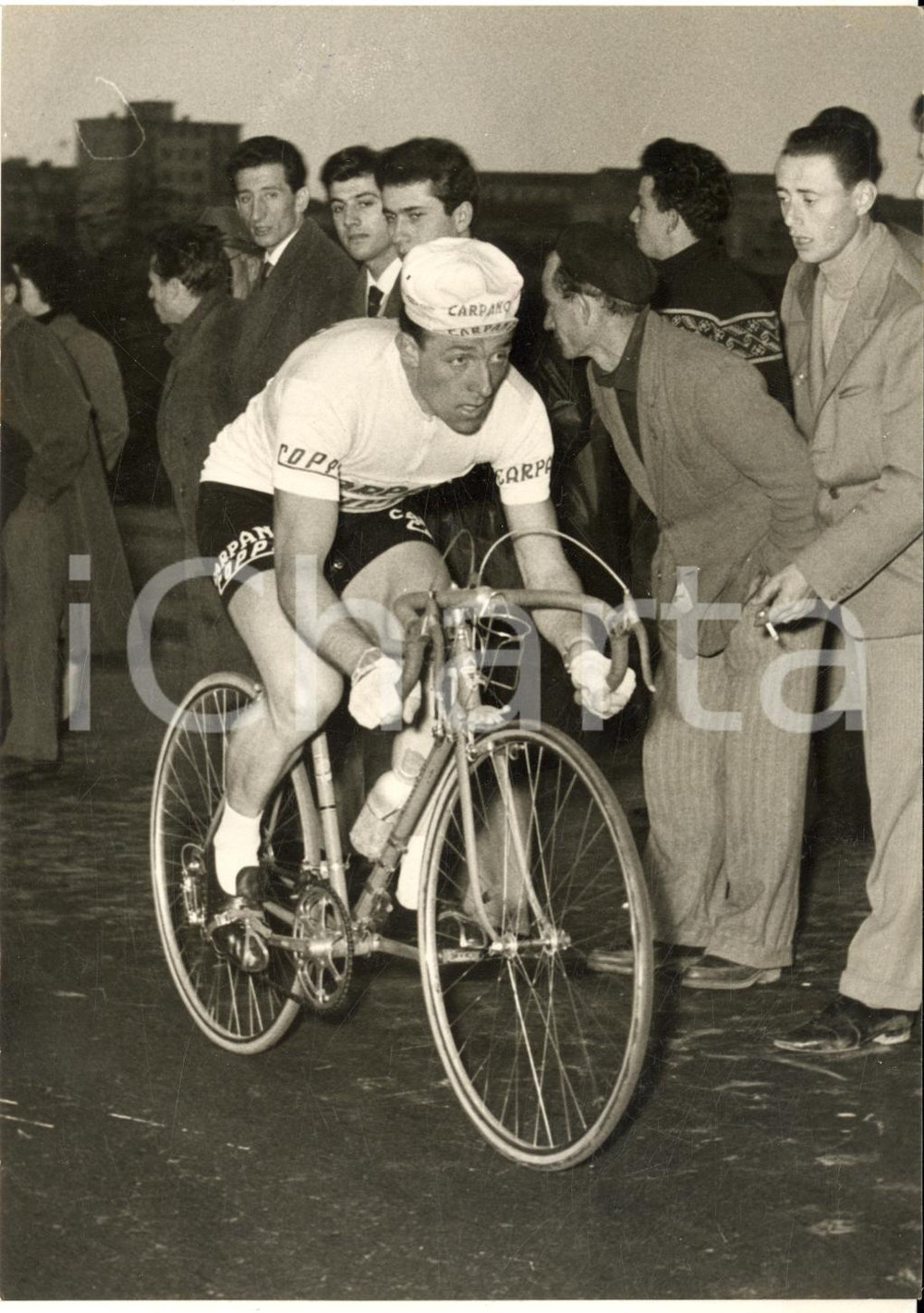 1956 CICLISMO MILANO Trofeo BARACCHI - Passaggio di Fred DE BRUYNE - Foto 13x18