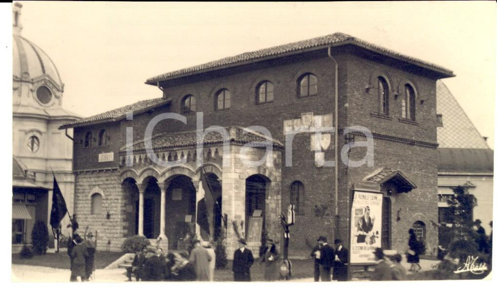 Fotografia d epoca originale 1928 MILANO Fiera Campionaria  Padiglione dell UMBRIA Foto 13 x 8 cm 1