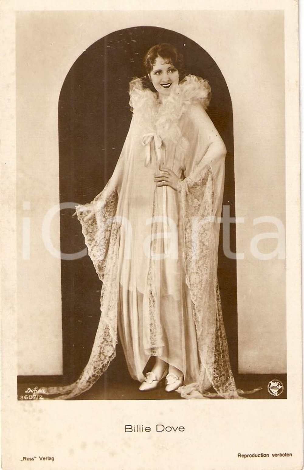 Cartolina originale da collezione 1925 ca CINEMA Actress Billie DOVE Portrait *Cartolina FP NV 1