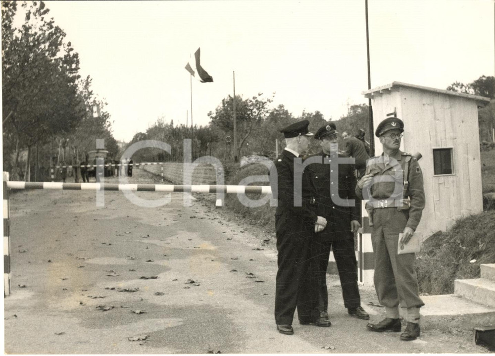 1954 DOSSO FAITI / SANTA BARBARA Il nuovo confine Italia-Jugoslavia *Foto