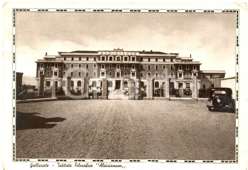 Cartolina originale da collezione 1939 GALLARATE VA Istituto Filosofico ALOISIANUM Cartolina postale FG VG 1