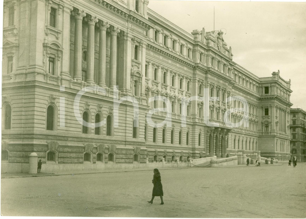 Fotografia d epoca originale 1935 ca ROMA Palazzo dell Istituto Poligrafico in p.zza VERDI Foto ANIMATA 1