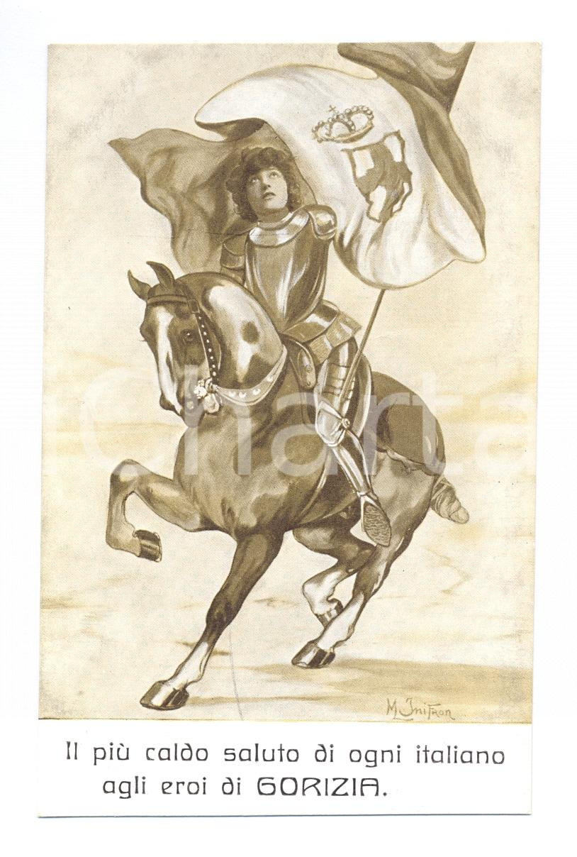 Cartolina originale da collezione 1943 Battaglia Gorizia, illustrazione commemorativa Cartolina postale 1