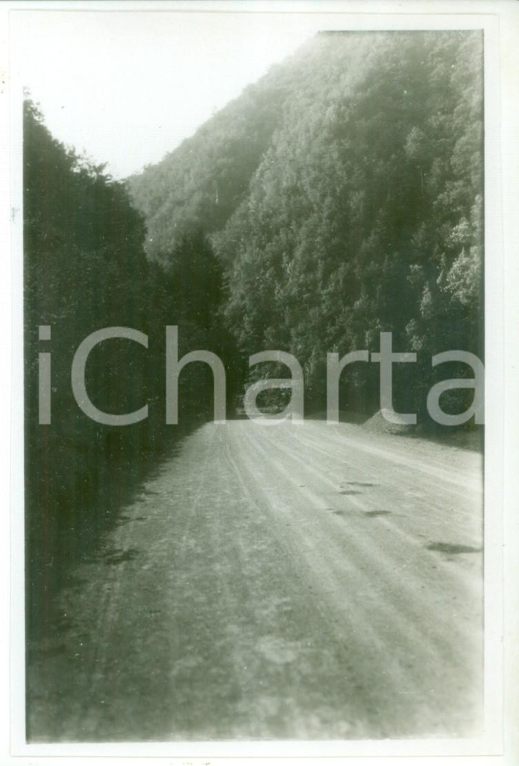 Fotografia d epoca originale 1931 VOLTAGGIO Strada sul MONTE DELLE ROCCHE Fotografia 9x13 cm 1