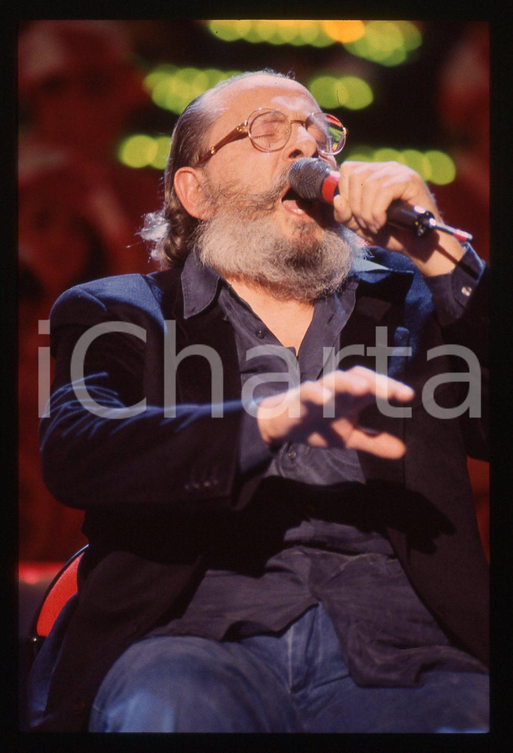 35mm vintage slide* 1993 SANREMO GIOVANI - Domenico MODUGNO canta DELFINI (4)
