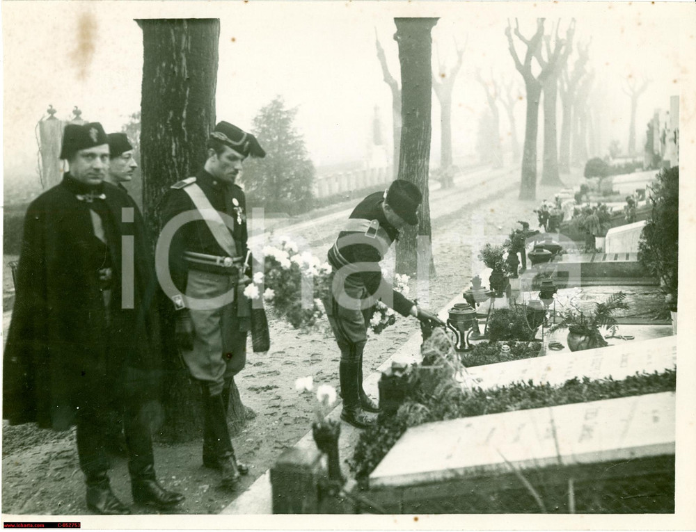 Fotografia d'epoca originale 1935 MILANO Celebrazione Caduti Fascisti a MUSOCCO 1