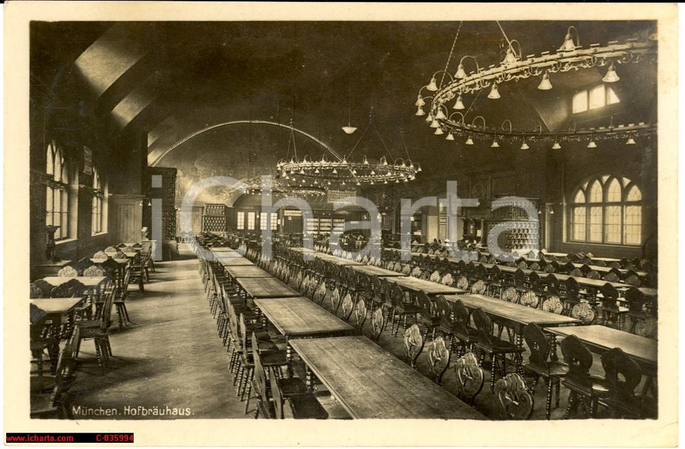 Cartolina originale da collezione 1941 Munchen  Monaco Intern birreria Hofbrauhaus 1