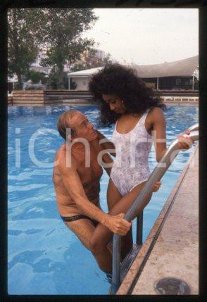 Massimo SERATO Actor and Angie ASSIEM - ITALY 1985 ca * 35 mm vintage slide 8