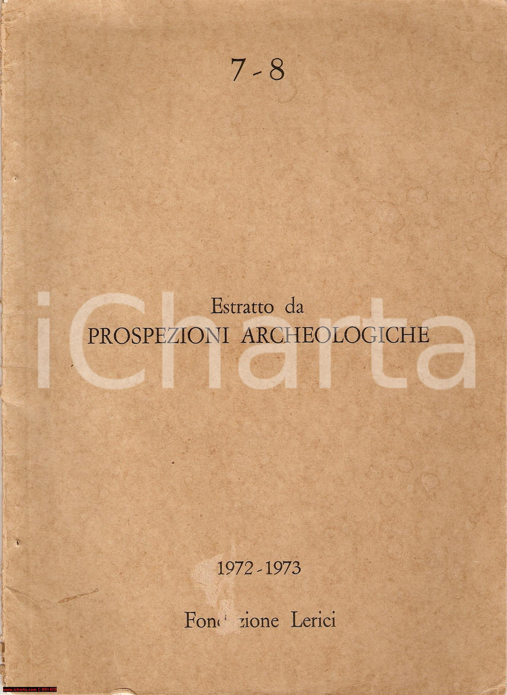 Oggetto da collezione cartaceo 1972 Fondazione LERICI Richard E. LININGTON Topographical and terrain effects 1