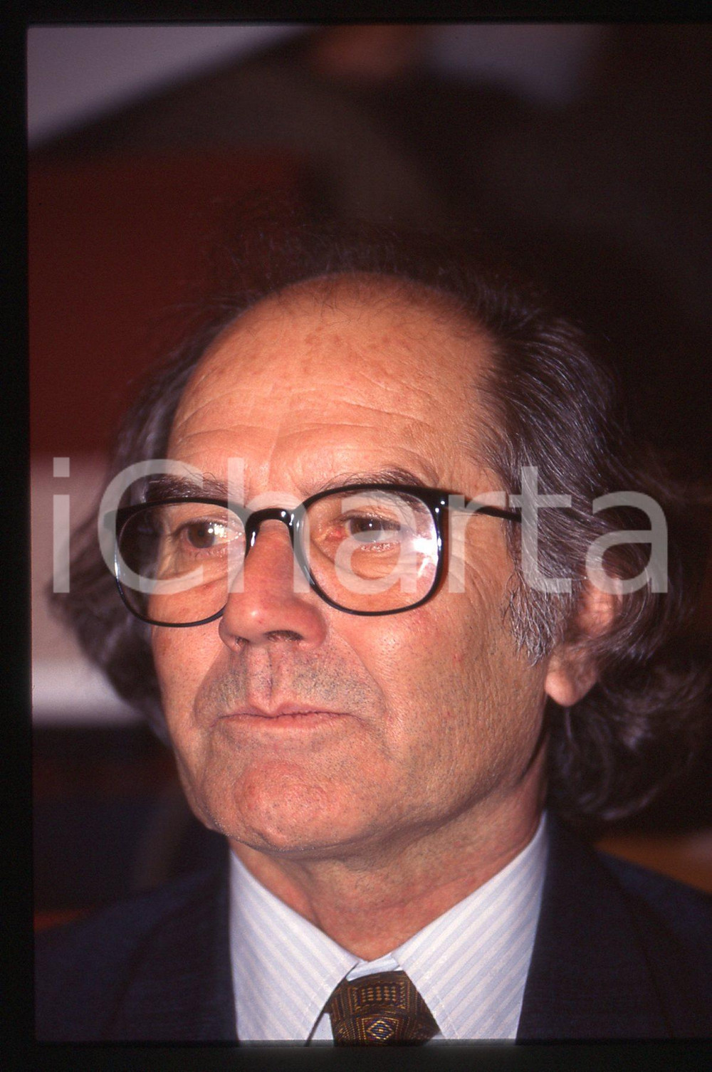 35mm vintage slide* 1996 MILANO Adolfo Perez ESQUIVEL a un convegno NOBEL (5)
