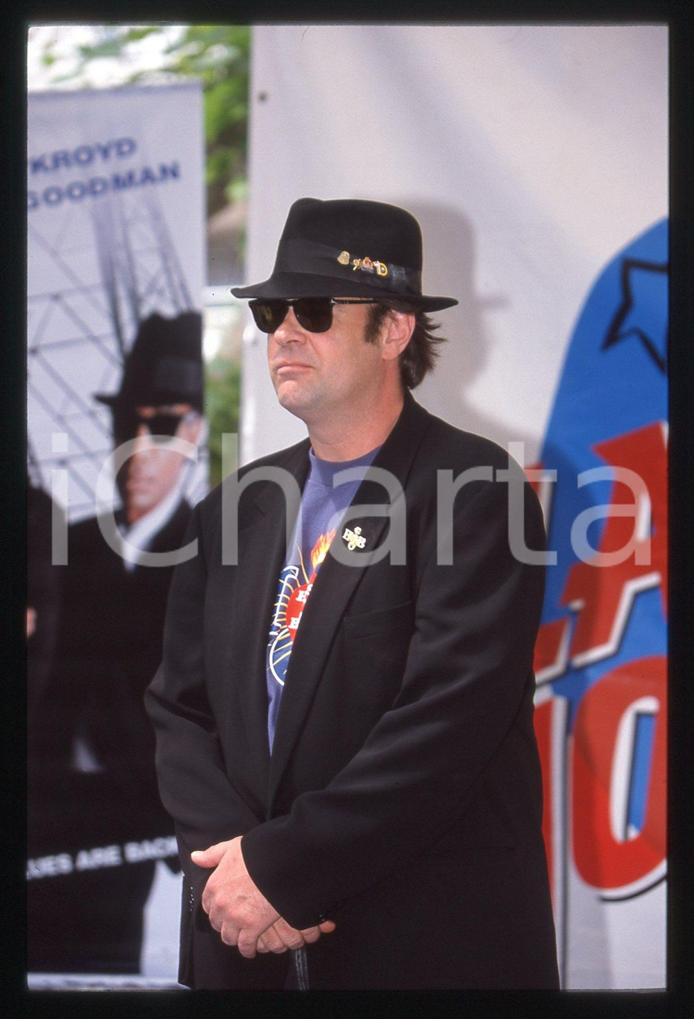 35mm vintage slide* 1998 CANNES Dan AYKROYD presenta BLUES BROTHERS 2000 (9)