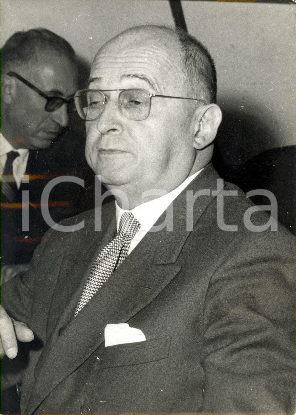 Fotografia d epoca originale 1965 PARIS F Louis VALLON relatore della Commissione Finanze Ritratto 1